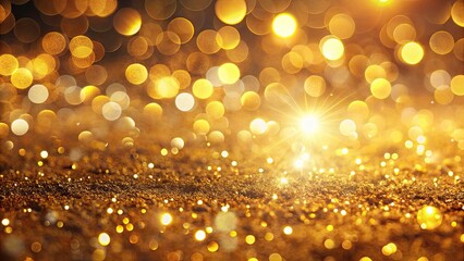Gold Gradient Blur Background, Soft Glow, Low Light Photography, Abstract Texture, Generative AI Design
