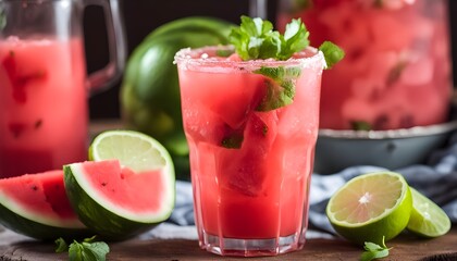 Refreshing Homemade Watermelon Agua Fresca with Lime
