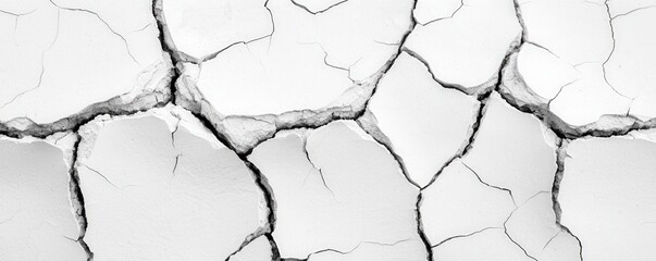 Dry Cracked Soil Texture Under Direct Sunlight in Minimalist Style