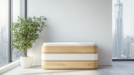 Modern Minimalist Bedroom Design with City View