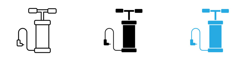 air pump icon black white vector outline