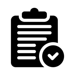 clipboard glyph icon