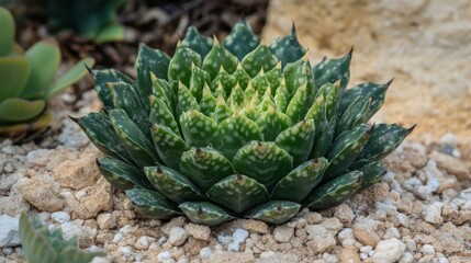8.A close-up view of a vibrant green cactus with sharp spines, its textured surface catching soft natural light, set against a clean sandy backdrop.