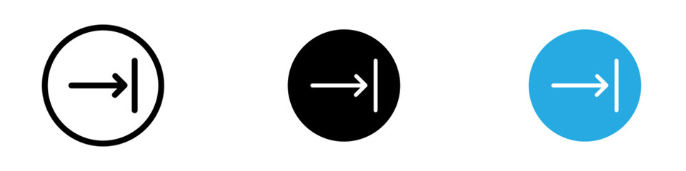 Next steps icon black white vector outline