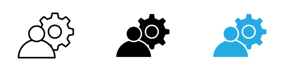 Resource icon black white vector outline