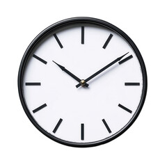 Minimalist wall clock design with transparent background digital art home decor modern aesthetic