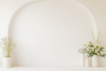 アーチの壁と植物　Walls and Plants