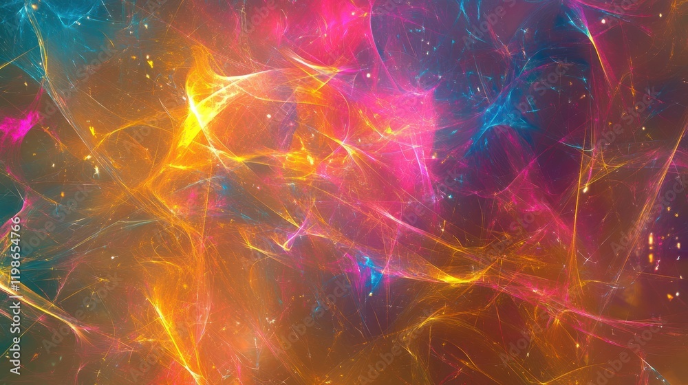 Poster abstract cyberspace plexus background.
