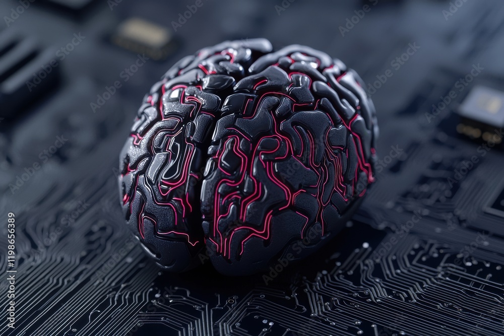 Poster exploring neural networks design technology lab digital art innovative environment close-up viewpoin