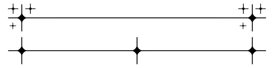 Stylish Y2K star border frame vector. Perfect for retro designs posters, invitations and branding. Sparkle starburst or twinkle, star burst and sunray or sunbeam