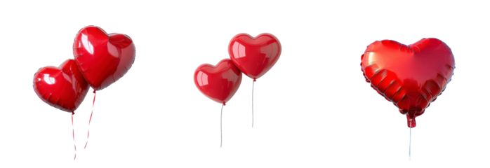 Romantic Red Heart Balloons Valentine s Day Decorations Love Concept Festive Celebration