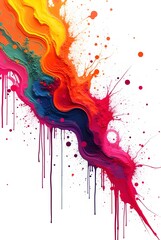 Fototapeta premium Smears of neon paint art