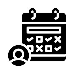 attendance glyph icon