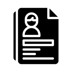 profile glyph icon