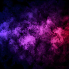 Abstract Background Shows Purple and Pink Smoke Billowing Mysteriously Across a Dark Canvas