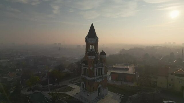Gardo&scaron; Tower Millennium, Zemun, Belgrade - drone view