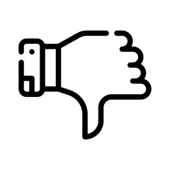 thumbs down line icon