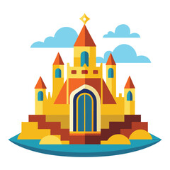 Vector illustration of a royal house