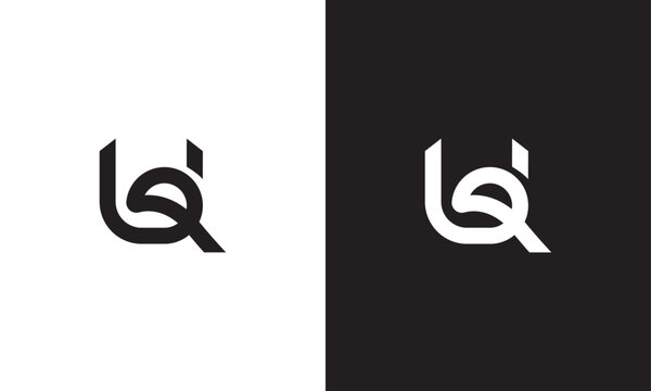 UQ logo, monogram unique logo, black and white logo, premium elegant logo Vector
