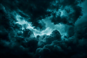 Dark Clouds Fill the Sky, Creating a Dramatic and Ominous Mood Before a Storm.