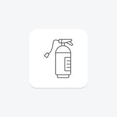 Fire Extinguisher thinline icon , vector, pixel perfect, illustrator file