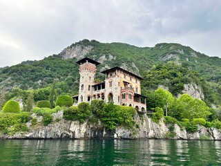 Italian landscapes on the shores of Lake Como. Breathtaking and stunning views