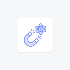 Magnet duotone line icon , vector, pixel perfect, illustrator file