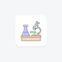 Laboratory lineal color icon , vector, pixel perfect, illustrator file