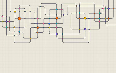 Digital technology background. Concept with technology line. Circuit board background technology