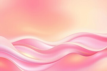 Fototapeta premium Soft pink waves create a serene, abstract background for design purposes.
