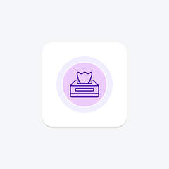 Fototapeta premium Tissue color circle icon , vector, pixel perfect, illustrator file