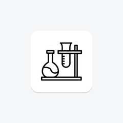 Test Tube line icon , vector, pixel perfect, illustrator file
