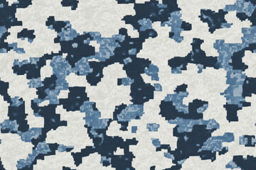 Digital air force camo texture, Digital camouflage pattern featuring shades of blue and white