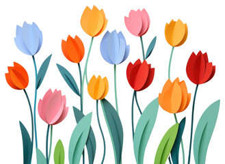 Obraz premium PNG Tulipflowers plant art inflorescence.