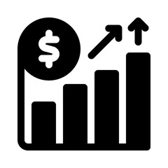 revenue glyph icon