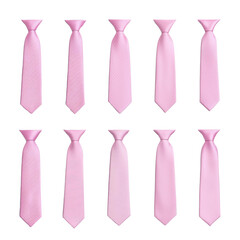 pink satin necktie 