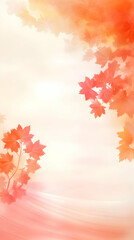 Abstract Autumn Leaves Background Creates a Serene and Dreamy Ambiance with Soft Colors