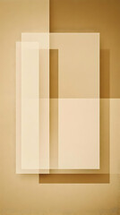 Abstract Beige Background with Overlapping Rectangles and Subtle Texture Creates a Modern and Minimalist Design.