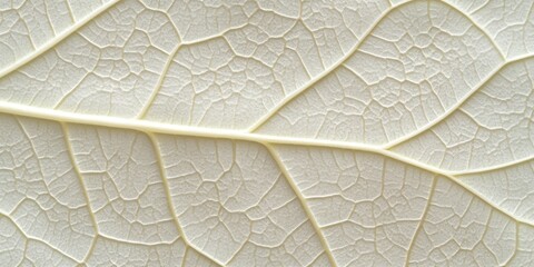 Close up view of a pale leaf showcasing intricate leaf veins, highlighting the delicate structure and beauty of the leaf s design, perfect for appreciating the artistry in natural leaf veins.