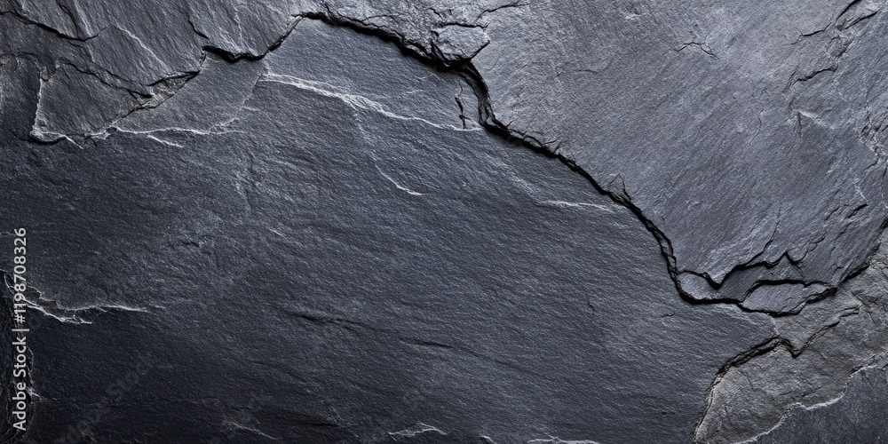 Leinwandbilder dark grey and black slate texture creates a striking background, ideal for various designs. this dar