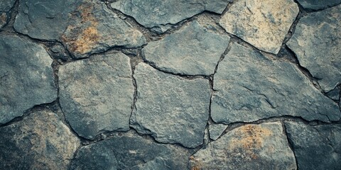 Obraz premium Textured stone floor background showcasing unique characteristics, ideal for design projects. This stone floor background provides a versatile texture that enhances various creative designs.