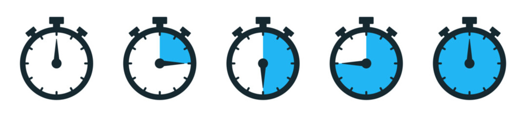 stopwatch icon vector. time, hour, minute, second, symbol