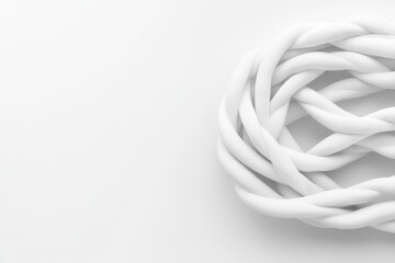 white string on white background