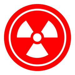 Fototapeta premium radiation symbol isolated on transparent background