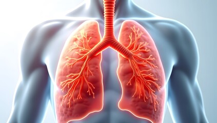 Lungs showing partial collapse and damaged tissue. AI-generated.	