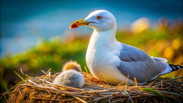 Seagull Chick Hatching: Adorable Wildlife Photography