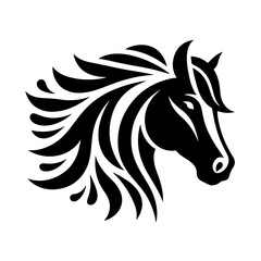 Fototapeta premium Elegant Horse Silhouettes in Vector Format