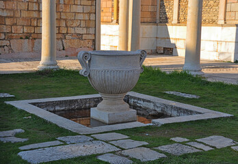 Ancient ruins in Sardes Lydia Ancient City in Salihli, Manisa, Turkey
