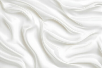 Smooth elegant white silk or satin texture can use as wedding background. Luxurious background design.