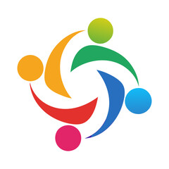 Community network and social icon design template